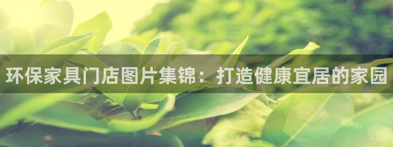 杏耀平台地址：环保家具门店图片集锦：打造健康宜居的家园